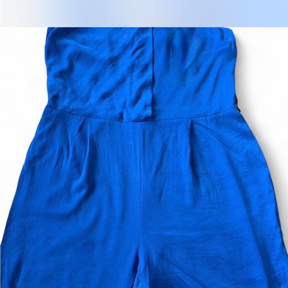 Express Royal Blue Halter Jumpsuit - Picture 3 of 7